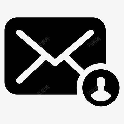 收件人帐户邮件图标svg_新图网 https://ixintu.com 个人 个人邮件 发送 帐户 接收 收件人 电子邮件 邮件