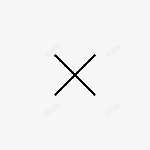 取消中止避免图标svg_新图网 https://ixintu.com 中止 停止 关闭 取消 网站线条艺术 退出 避免