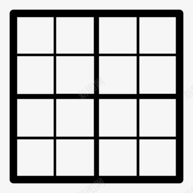 网格笛卡尔平面正方形图标图标