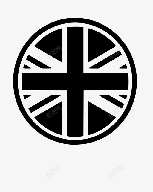 英国英语国旗图标svg_新图网 https://ixintu.com 国旗 旗帜 英国 英语 语言