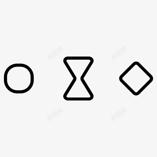 动作后效三重奏图标svg_新图网 https://ixintu.com 三重奏 动作设计 后效 图形 按钮 沙漏 积木 笔画 胶片
