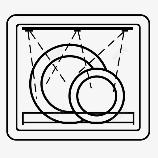 洗碗机家用图标svg_新图网 https://ixintu.com 家用 洗碗机