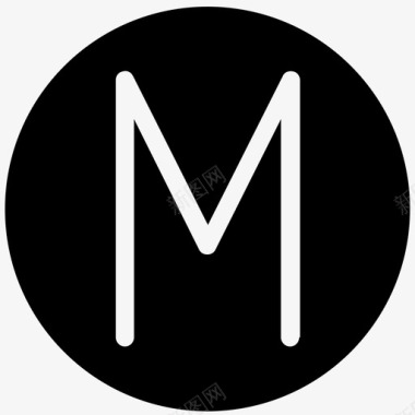 m 基本字母表图标图标