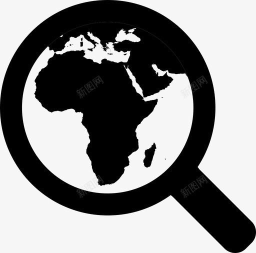在非洲放大在全球范围放大图标svg_新图网 https://ixintu.com 在全球范围放大 在非洲放大