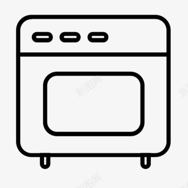 烤箱餐厨图标图标