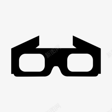 护目镜3d眼睛图标图标