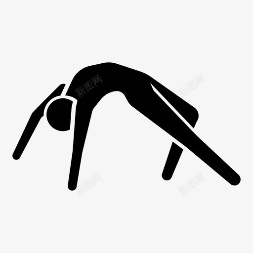 瑜伽姿势室内图标svg_新图网 https://ixintu.com 伸展 保持 后弯 姿势 室内 柔韧 活动 温柔 瑜伽 锻炼