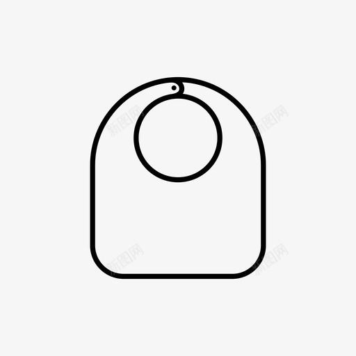 婴儿围嘴污渍溢出图标svg_新图网 https://ixintu.com 口水 婴儿 婴儿围嘴 婴儿用品 小 打嗝布 污渍 溢出 食品