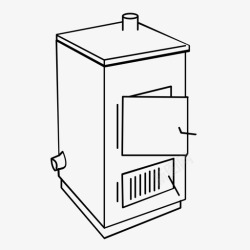 电器炉金属烤箱火炉图标高清图片