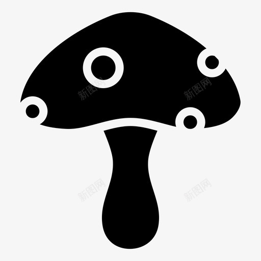 蘑菇蔬菜植物图标svg_新图网 https://ixintu.com 健康 感恩节 材料 植物 物体 物品 维生素d 蔬菜 蘑菇 食物