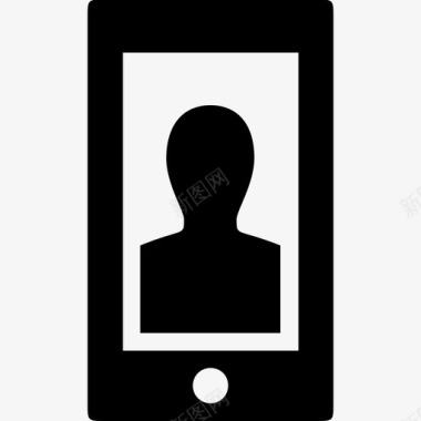 手机肖像个人资料手机图标图标