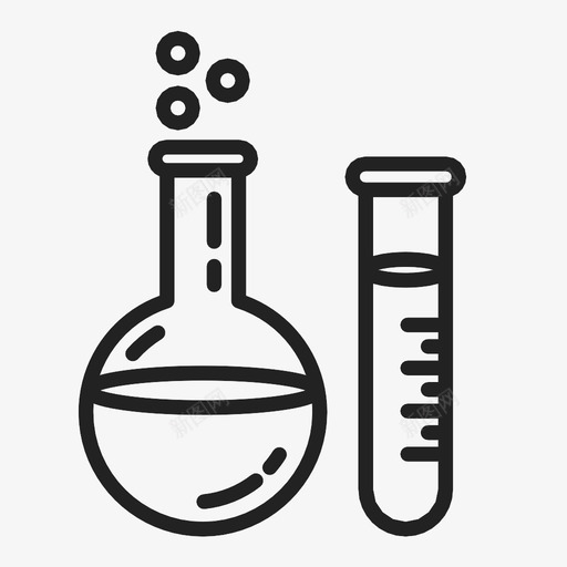 化学酸实验图标svg_新图网 https://ixintu.com 化学 医学 实验 物理 科学 试管 酸