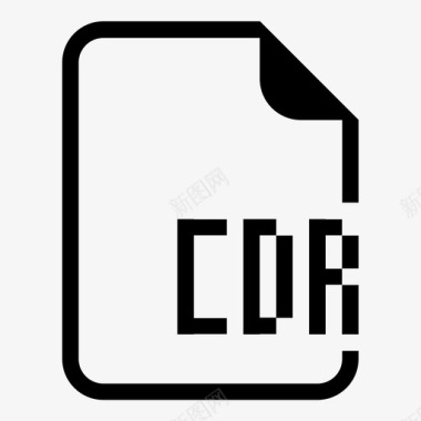 cdr文件文档扩展名图标图标