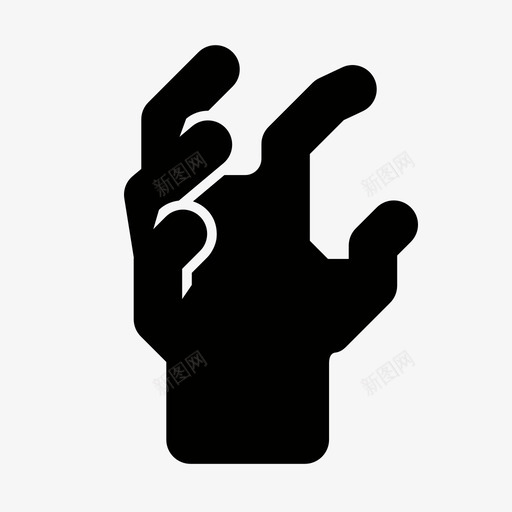 手物品身体部位图标svg_新图网 https://ixintu.com 人 力量 帮助 手 手指 材料 物体 物品 身体部位