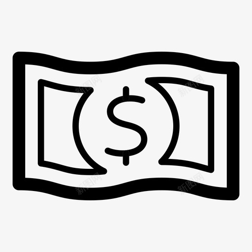 现金业务成本图标svg_新图网 https://ixintu.com 业务 价格 成本 支付 现金 美元 财务 货币