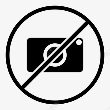 禁止摄影禁止限制图标图标