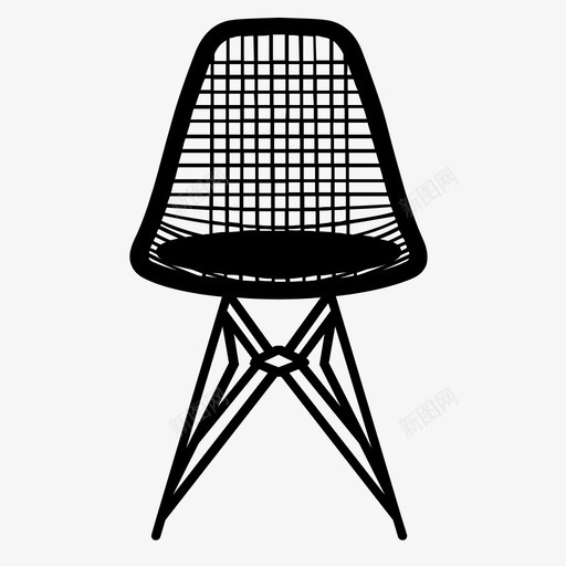 椅子家具座位图标svg_新图网 https://ixintu.com 不舒服 家具 座位 椅子 电线 难看