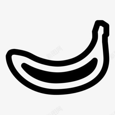 香蕉吃食物图标图标