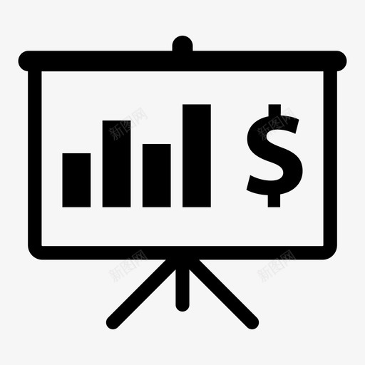 演示监控资金增长图标svg_新图网 https://ixintu.com 地图 大数据分析和统计图标 建模 演示 监控 营销 资金图表 资金增长