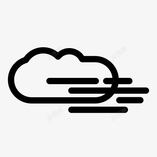 雾云天气要素天气状况图标svg_新图网 https://ixintu.com 图标 天气状况 天气要素 天气设置图标#2 天空 简约主义 象形图 雾云 预报