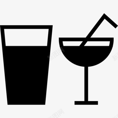 饮料白酒果汁图标图标