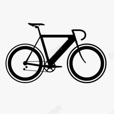 铁人三项自行车性能自行车城市交通图标图标
