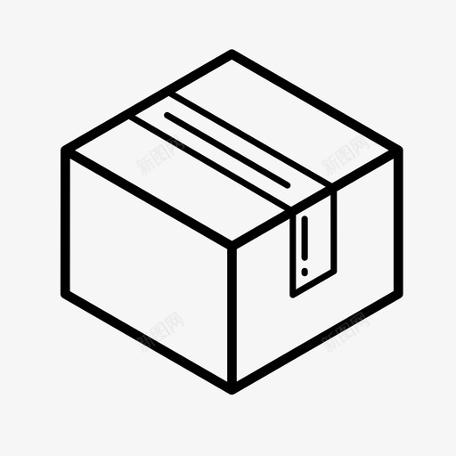 盒装封闭式交付图标svg_新图网 https://ixintu.com 交付 包装 包装交付 封闭式 盒装