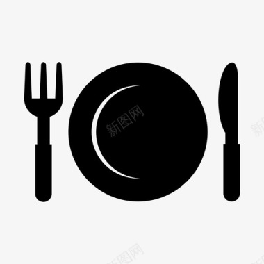 餐具餐厅盘子图标图标