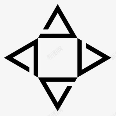 图案三角形对称图标图标