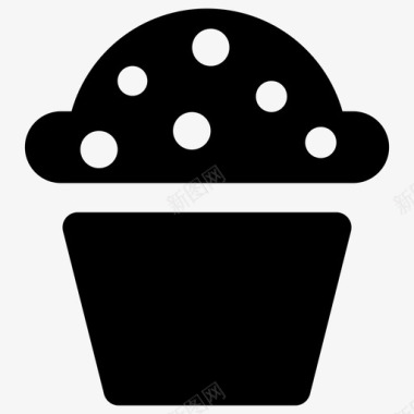 松饼早餐蛋糕图标图标