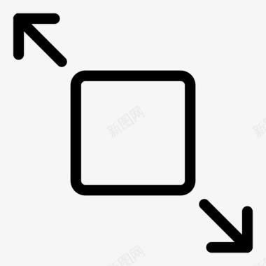 放大拖动调整大小图标图标