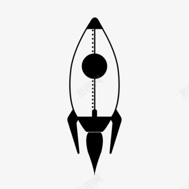 火箭太空人太空旅行图标图标