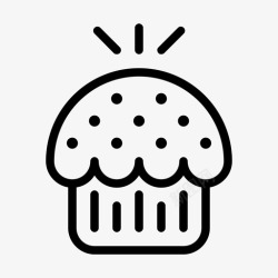 奇趣烘焙松饼面包房烘焙图标高清图片