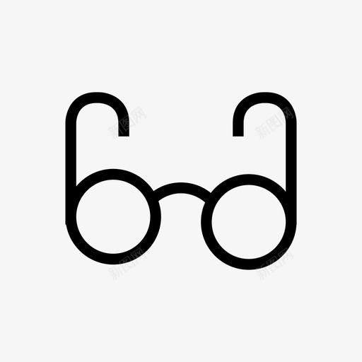 眼镜年轻复古图标svg_新图网 https://ixintu.com 城市 复古 年轻 时髦 时髦元素 极简 独立 眼镜 视力 设计师 阅读