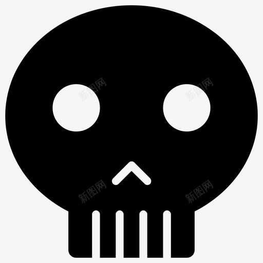 骷髅bonesdead图标svg_新图网 https://ixintu.com bones dead death deathday head pirate skeleton 万圣节 万圣节partyicons 骷髅