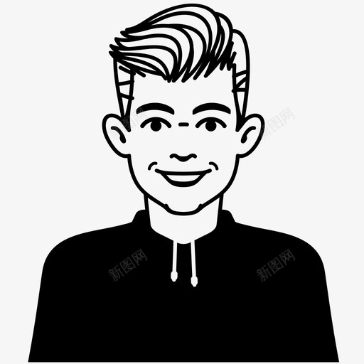 运动衫学生运动图标svg_新图网 https://ixintu.com 人 大学 夹克 学生 慢跑 服装 泡芙 紧身衣 绳子 运动 运动衫