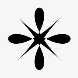 维多利亚式星星点缀哥特式维多利亚式图标高清图片
