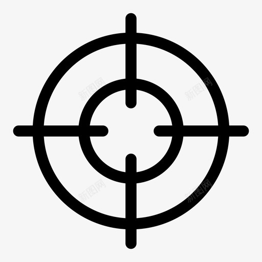 目标武器狙击手图标svg_新图网 https://ixintu.com 工人 枪 标记 武器 狙击手 狩猎 猎人 目标 瞄准具