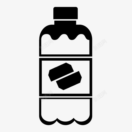 汽水饮料瓶子图标svg_新图网 https://ixintu.com 可乐 大学生活 汽水 瓶子 甜食 碳酸饮料 饮料