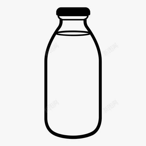 采购产品牛奶牛奶瓶果汁图标svg_新图网 https://ixintu.com 乳制品 果汁 水 牛奶瓶 玻璃瓶 采购产品牛奶 饮料 饮料和饮料容器