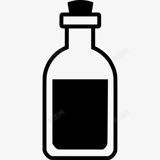 小瓶毒药液体图标svg_新图网 https://ixintu.com 化学品 小瓶 有毒 毒药 液体 玻璃 瓶子 软木塞 饮料 香精