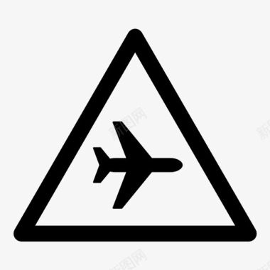 飞机危险飞行危险图标图标