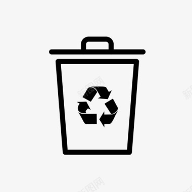 回收站废物垃圾桶图标图标