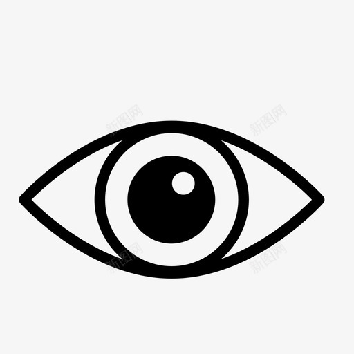 眼器官瞳孔图标svg_新图网 https://ixintu.com 器官 眼 瞳孔 视 验光
