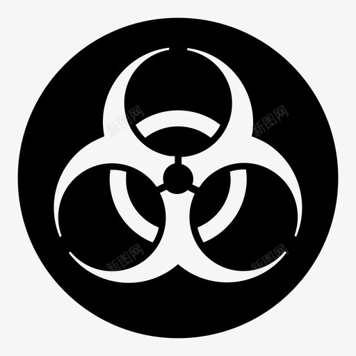 生物危害生物化学图标svg_新图网 https://ixintu.com 传染性 化学 危险 数字安全 毒素 生化医疗 生物 生物危害 警告