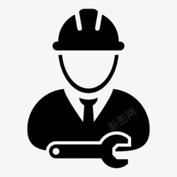 工程师技工工程师建筑安全帽图标高清图片