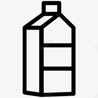 牛奶盒果汁奶制品图标图标