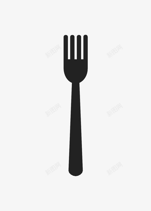 叉子餐叉器械图标svg_新图网 https://ixintu.com 叉子 器械 银 银器 餐具 餐叉
