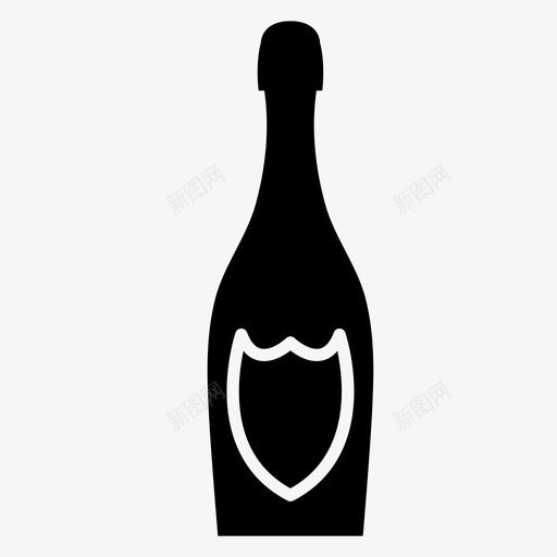 香槟瓶起泡酒敬礼图标svg_新图网 https://ixintu.com 假日 容器 敬礼 汽水 法国 玻璃瓶 起泡 起泡酒 香槟瓶