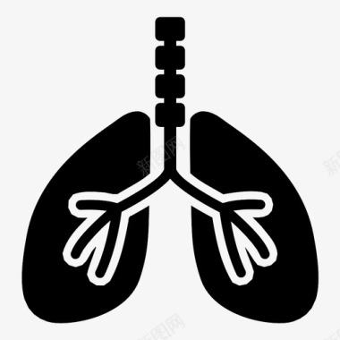 肺药物器官图标图标